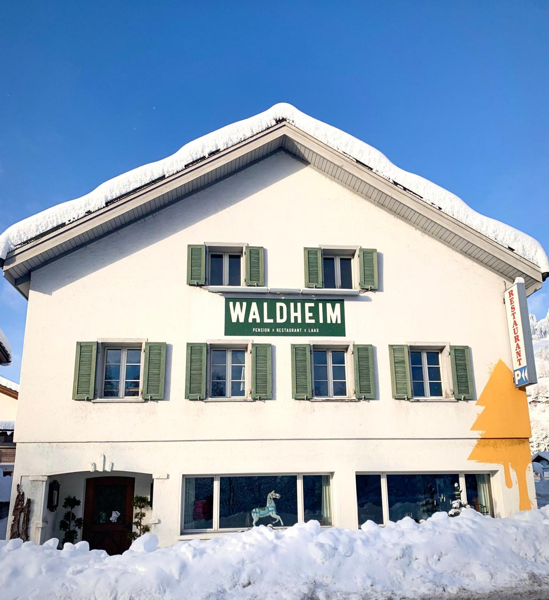 Waldheim Pension Laax Bagian luar foto