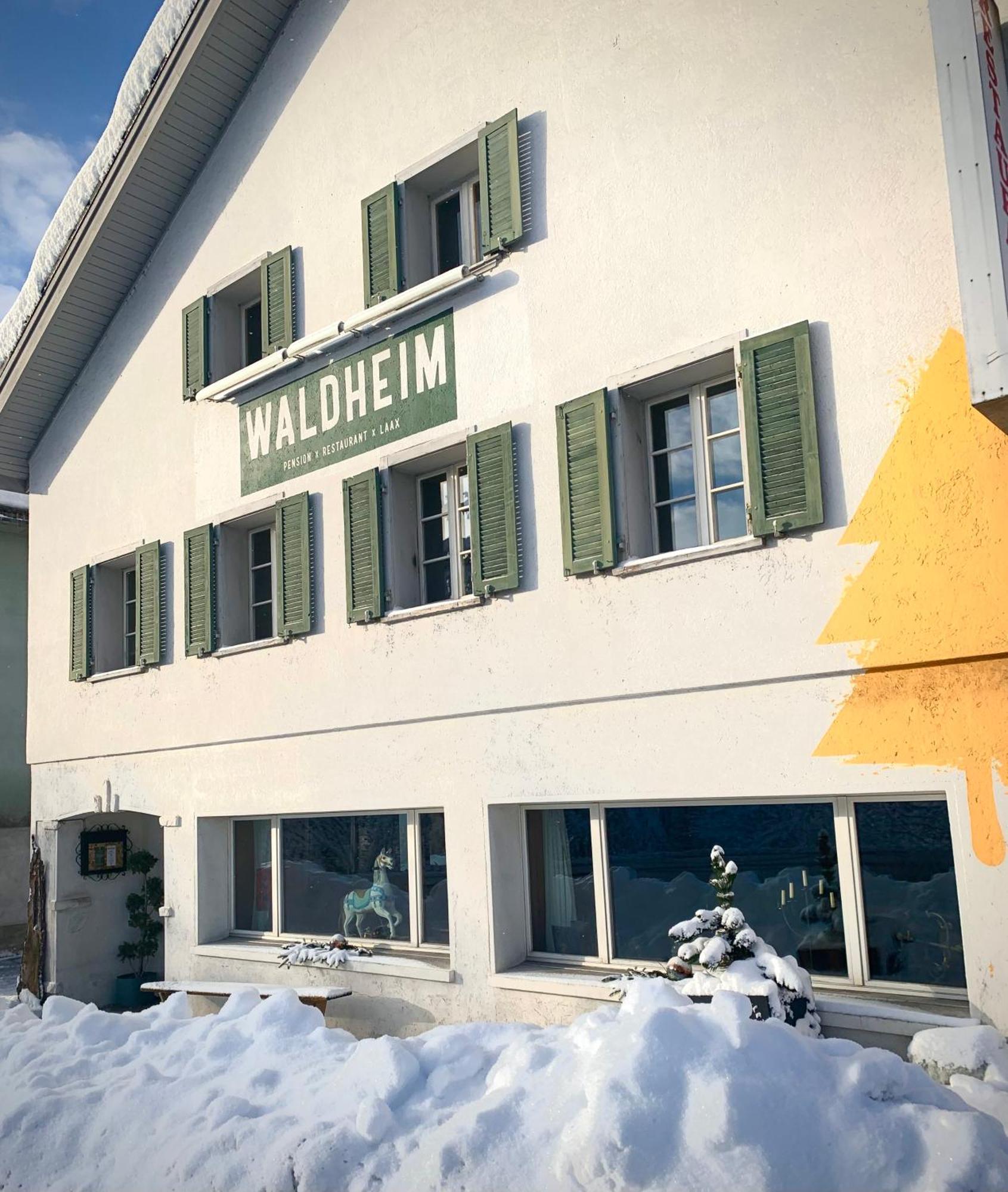 Waldheim Pension Laax Bagian luar foto